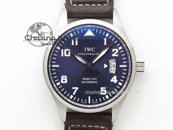 MIROTIME 0501 Mark XVIII IW327001 SS Mk Maker Best Edition Black Dial On Black Leather Strap A SunProtective 7299